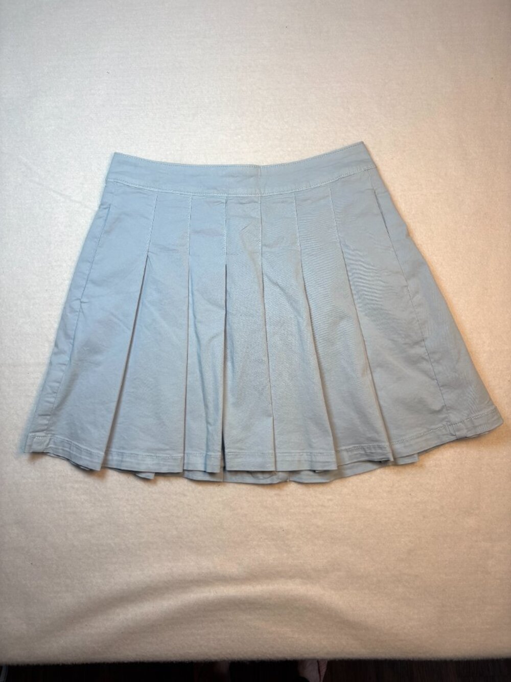 American Eagle Light Blue Pleated High Waisted Mini Skirt Tennis Y2K Preppy 0
